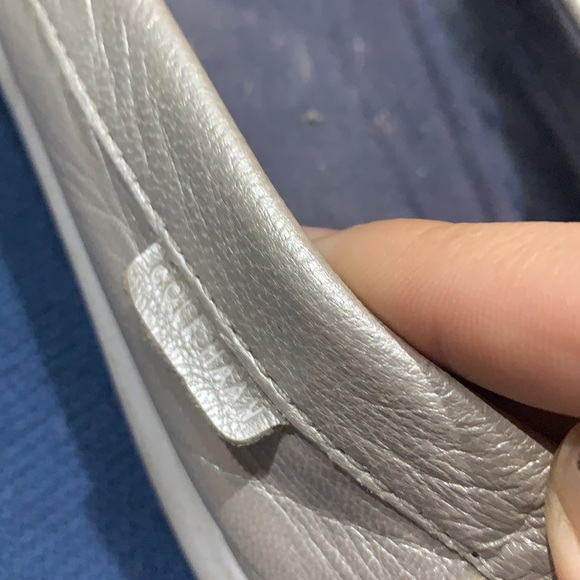 ❗️SALE❗️Cole Haan silver loafers size 8 - Picture 2 of 7